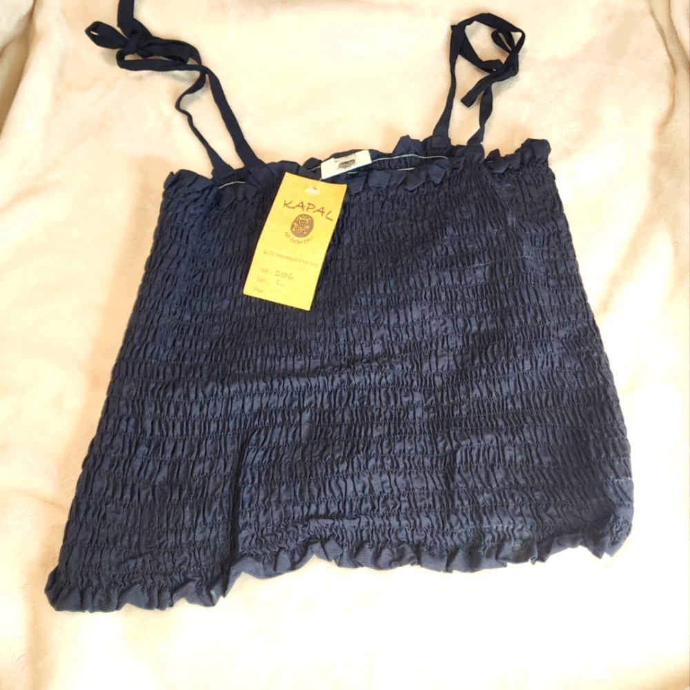 NWT Kapal Art from Bali Black Tube Top - Large